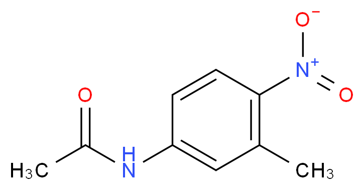 N-(3-methyl-4-nitrophenyl)acetamide_分子结构_CAS_51366-39-3