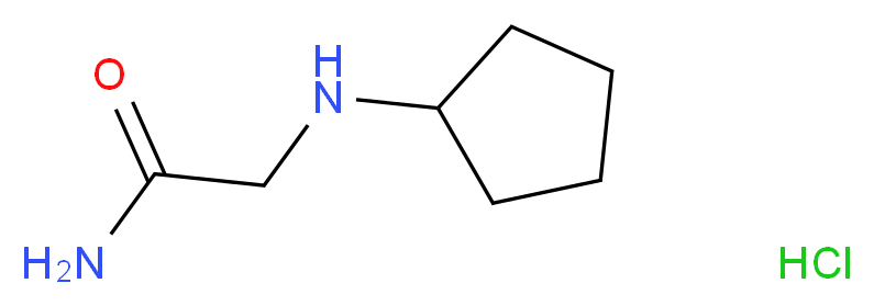 2-(cyclopentylamino)acetamide hydrochloride_分子结构_CAS_)