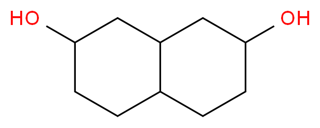 decahydronaphthalene-2,7-diol_分子结构_CAS_20917-99-1