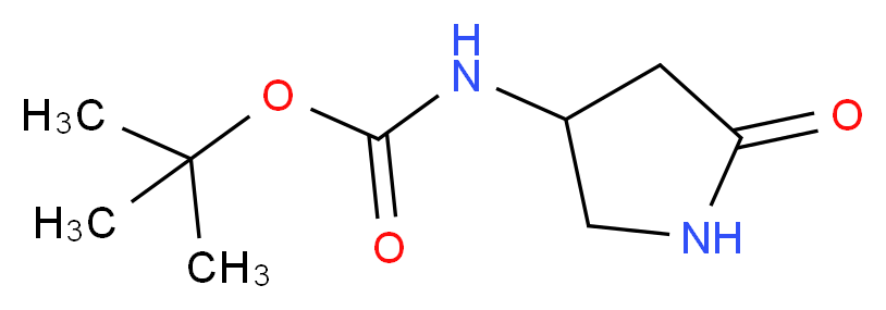 tert-Butyl (5-oxopyrrolidin-3-yl)carbamate_分子结构_CAS_1245648-84-3)