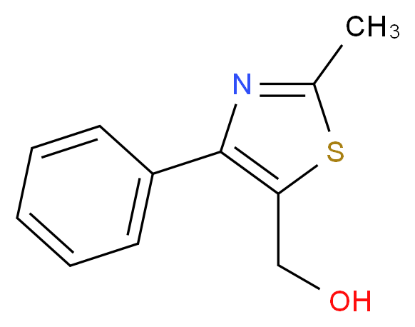 (2-methyl-4-phenyl-1,3-thiazol-5-yl)methanol_分子结构_CAS_857284-12-9