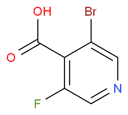 3-bromo-5-fluoropyridine-4-carboxylic acid_分子结构_CAS_955372-86-8