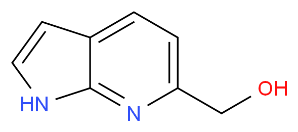 1H-pyrrolo[2,3-b]pyridin-6-ylmethanol_分子结构_CAS_1263413-97-3