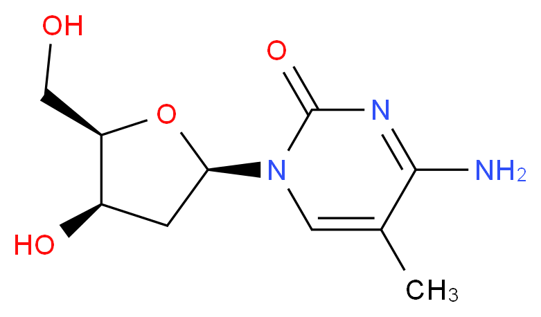 5-Methyl-2'-deoxy Cytidine_分子结构_CAS_838-07-3)