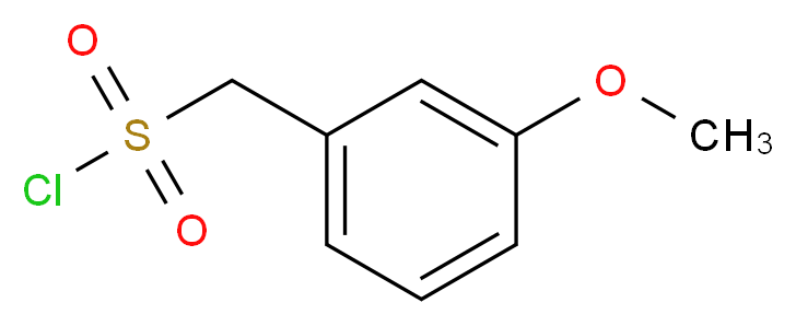 (3-methoxyphenyl)methanesulfonyl chloride_分子结构_CAS_163295-76-9)