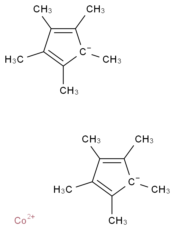 λ<sup>2</sup>-cobalt(2+) ion bis(pentamethylcyclopenta-2,4-dien-1-ide)_分子结构_CAS_74507-62-3