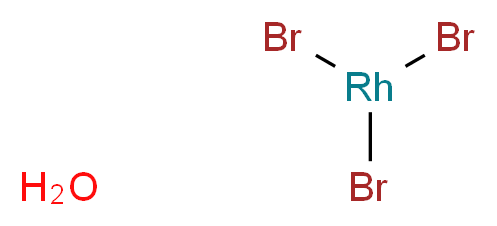 溴化铑(III) 水合物_分子结构_CAS_123333-87-9)