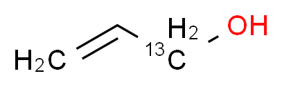 (1-<sup>1</sup><sup>3</sup>C)prop-2-en-1-ol_分子结构_CAS_102781-45-3