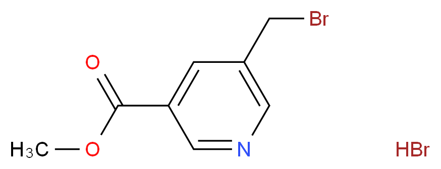 methyl 5-(bromomethyl)pyridine-3-carboxylate hydrobromide_分子结构_CAS_877624-38-9