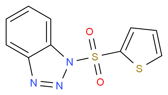 1-(thiophene-2-sulfonyl)-1H-1,2,3-benzotriazole_分子结构_CAS_394245-72-8