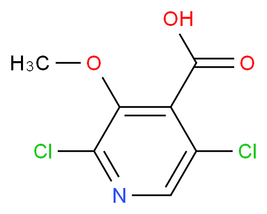 2,5-Dichloro-3-methoxyisonicotinic acid_分子结构_CAS_)