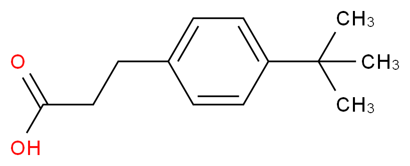 3-(4-tert-Butylbenzene)propionic Acid_分子结构_CAS_1208-64-6)