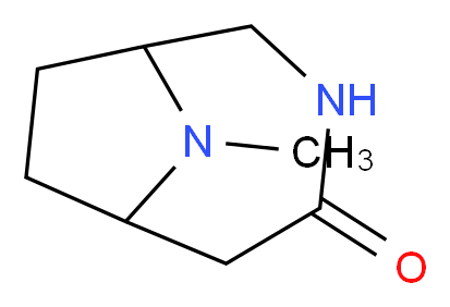 9-methyl-3,9-diazabicyclo[4.2.1]nonan-4-one_分子结构_CAS_7309-42-4