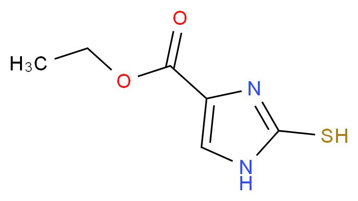 Ethyl 2-thio-1H-imidazole-4-carboxylate_分子结构_CAS_64038-64-8)