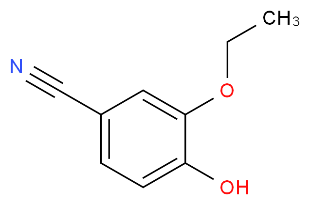3-ethoxy-4-hydroxybenzonitrile_分子结构_CAS_60758-79-4)