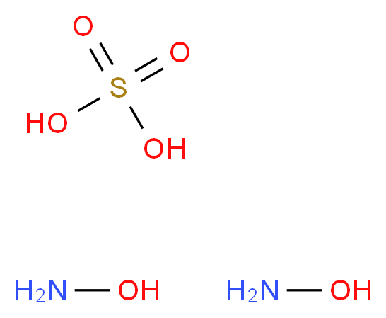 bis(hydroxylamine); sulfuric acid_分子结构_CAS_10039-54-0