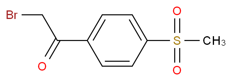 2-Bromo-1-[4-(methylsulfonyl)phenyl]-1-ethanone_分子结构_CAS_50413-24-6)