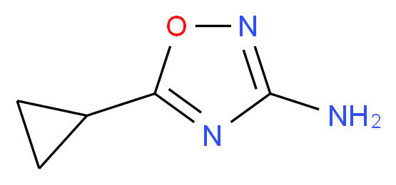 5-cyclopropyl-1,2,4-oxadiazol-3-amine_分子结构_CAS_868696-42-8