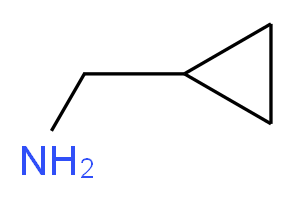 cyclopropylmethanamine_分子结构_CAS_2516-47-4