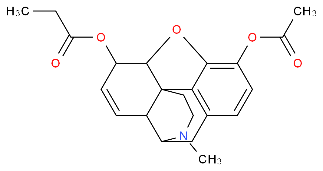 Acetylpropionylmorphine_分子结构_CAS_66640-99-1)