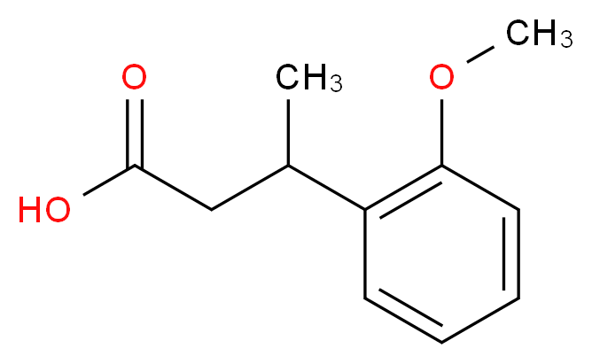 3-(2-methoxyphenyl)butanoic acid_分子结构_CAS_)