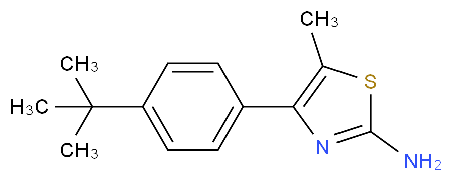 4-(4-tert-Butylphenyl)-5-methyl-1,3-thiazol-2-amine_分子结构_CAS_438227-35-1)