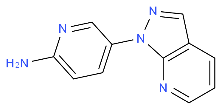 5-(1H-pyrazolo[3,4-b]pyridin-1-yl)pyridin-2-amine_分子结构_CAS_)