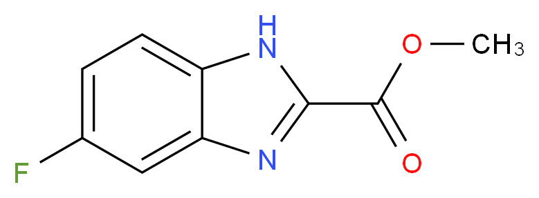 6-FLUORO-1H-BENZOIMIDAZOLE-2-CARBOXYLIC ACID METHYL ESTER_分子结构_CAS_885280-04-6)