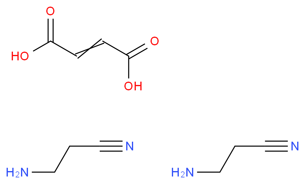 3-氨基丙腈 富马酸盐_分子结构_CAS_2079-89-2)