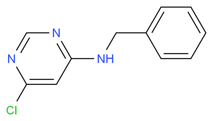 N-benzyl-6-chloropyrimidin-4-amine_分子结构_CAS_61667-16-1