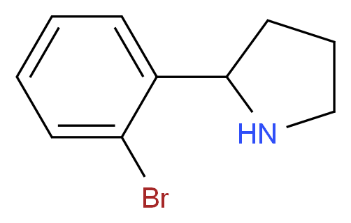 2-(2-bromophenyl)pyrrolidine_分子结构_CAS_129540-24-5