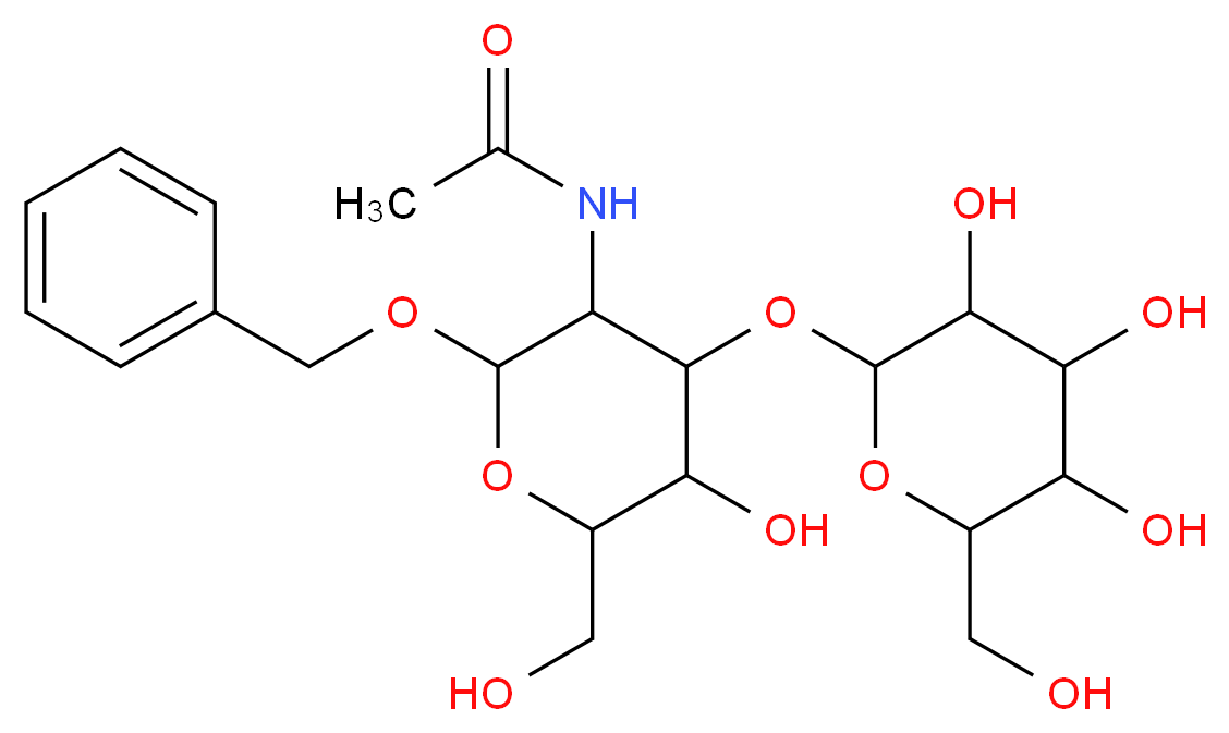 N-[2-(benzyloxy)-5-hydroxy-6-(hydroxymethyl)-4-{[3,4,5-trihydroxy-6-(hydroxymethyl)oxan-2-yl]oxy}oxan-3-yl]acetamide_分子结构_CAS_3554-96-9