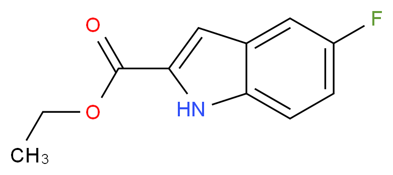 5-氟吲哚-2-甲酸乙酯_分子结构_CAS_348-36-7)