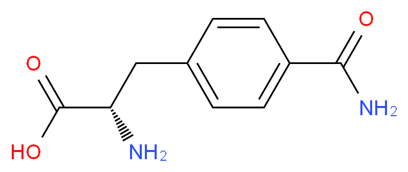 (2S)-2-amino-3-(4-carbamoylphenyl)propanoic acid_分子结构_CAS_223593-04-2