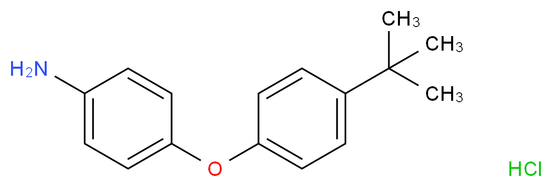 4-[4-(tert-Butyl)phenoxy]aniline hydrochloride_分子结构_CAS_10254-86-1)