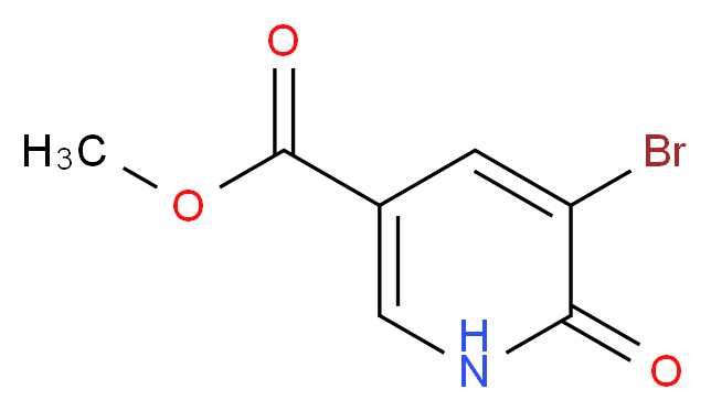 Methyl 5-bromo-6-oxo-1,6-dihydro-3-pyridinecarboxylate_分子结构_CAS_)