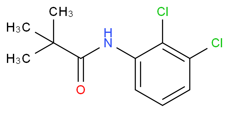 N-(2,3-dichlorophenyl)-2,2-dimethylpropanamide_分子结构_CAS_168133-85-5