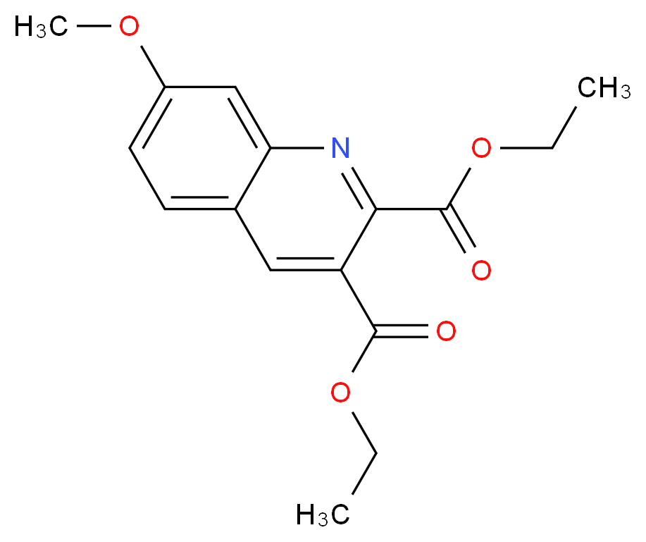 7-METHOXYQUINOLINE-2,3-DICARBOXYLIC ACID DIETHYL ESTER_分子结构_CAS_948290-96-8)