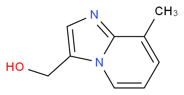{8-methylimidazo[1,2-a]pyridin-3-yl}methanol_分子结构_CAS_178488-40-9
