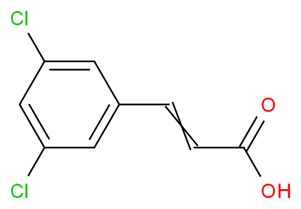 3-(3,5-dichlorophenyl)acrylic acid_分子结构_CAS_20595-53-3)