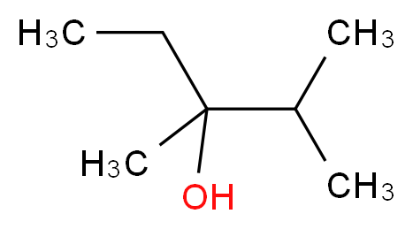 2,3-二甲基-3-戊醇_分子结构_CAS_595-41-5)