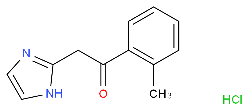 2-(1H-imidazol-2-yl)-1-(2-methylphenyl)ethan-1-one hydrochloride_分子结构_CAS_)
