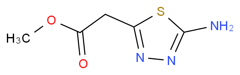 methyl (5-amino-1,3,4-thiadiazol-2-yl)acetate_分子结构_CAS_181370-69-4)