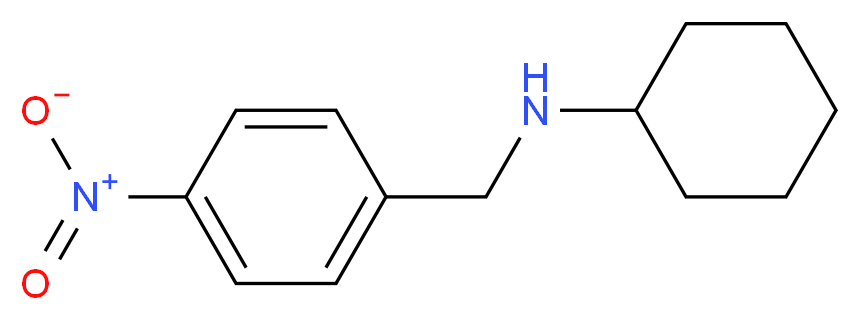 N-[(4-nitrophenyl)methyl]cyclohexanamine_分子结构_CAS_59507-51-6