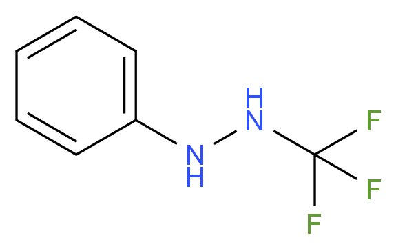 1-phenyl-2-(trifluoromethyl)hydrazine_分子结构_CAS_365-34-4