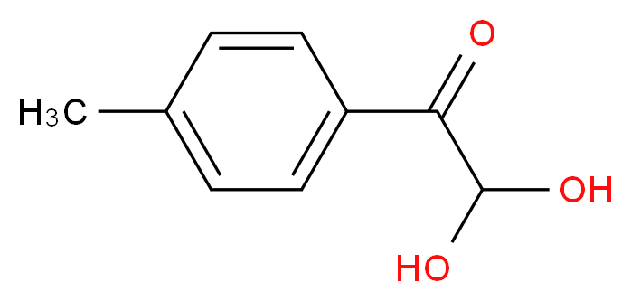 2,2-dihydroxy-1-(4-methylphenyl)ethan-1-one_分子结构_CAS_7466-72-0
