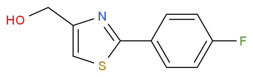 [2-(4-Fluoro-phenyl)-thiazol-4-yl]-methanol_分子结构_CAS_885280-13-7)