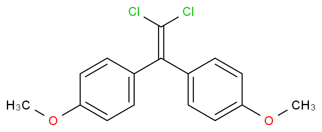 p,p′-甲氧氯-烯烃_分子结构_CAS_2132-70-9)