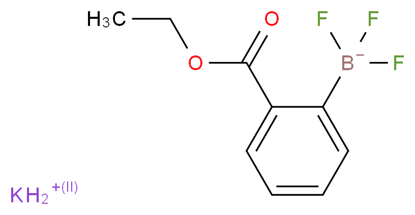 Potassium (2-ethoxycarbonylphenyl)trifluoroborate 96%_分子结构_CAS_850623-73-3)