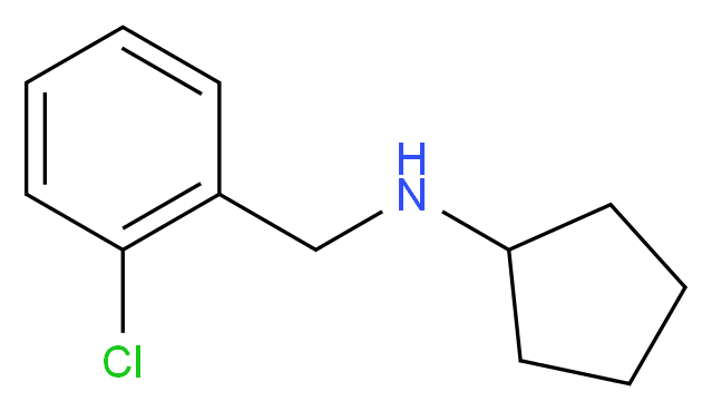 N-[(2-chlorophenyl)methyl]cyclopentanamine_分子结构_CAS_)